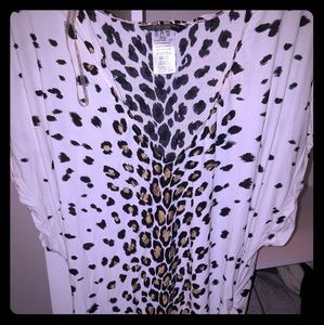 Bathing suit cover up, ruched on sides